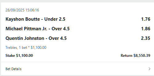 NFL winning betslip