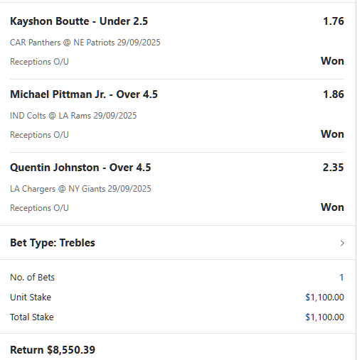 NFL winning betslip